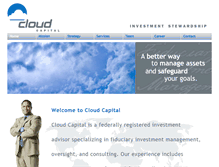 Tablet Screenshot of cloud-capital.com